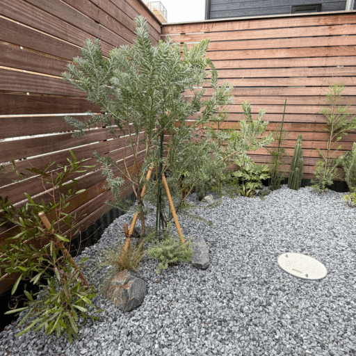 厚木市 個人邸 お庭施工 ガーデニング 砂利 ナチュラルなロックガーデン